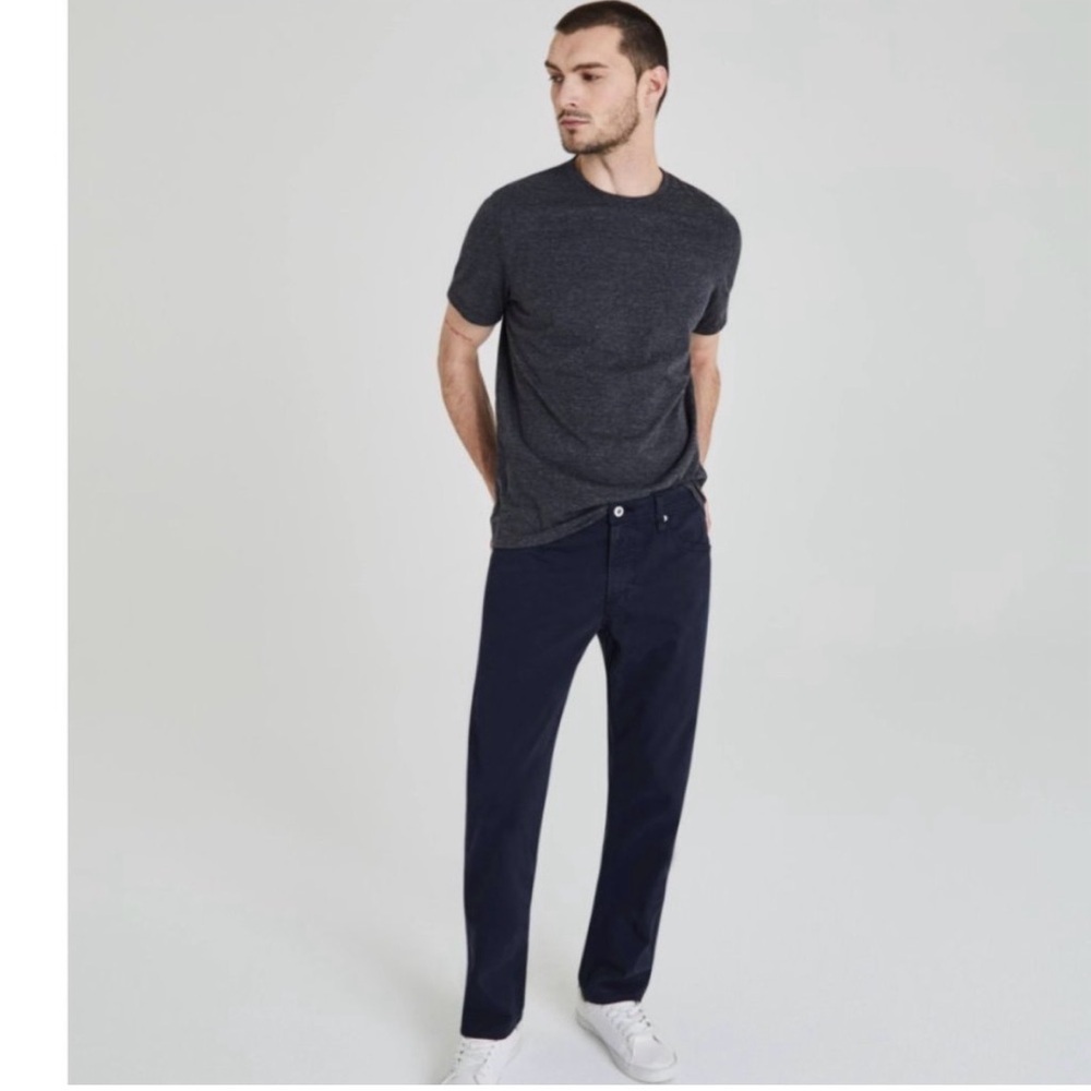 Nwot Ag The Graduate Tailored Leg Navy Gray Pants